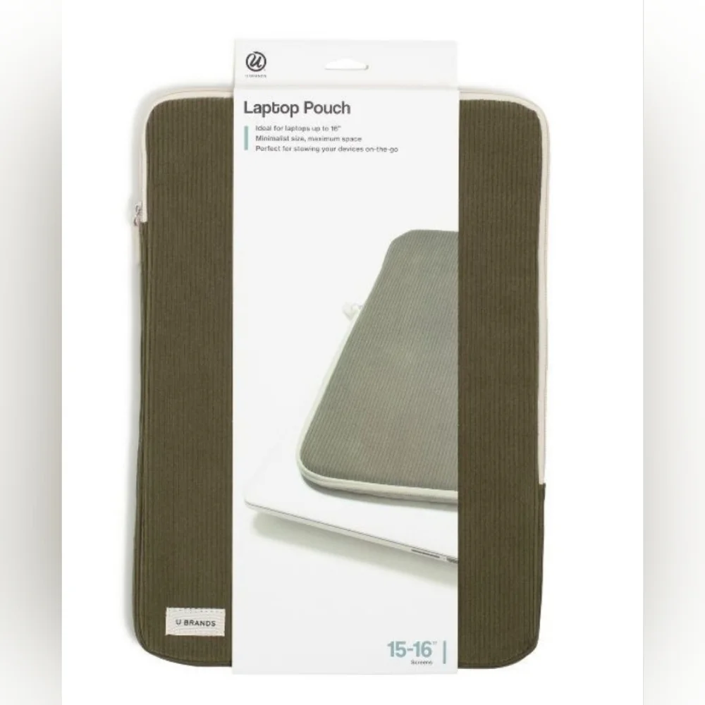 U Brands Olive Green Tablet Sleeve - 15-16